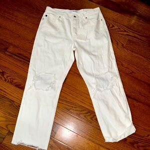 Kan can white denim KANCAN jeans